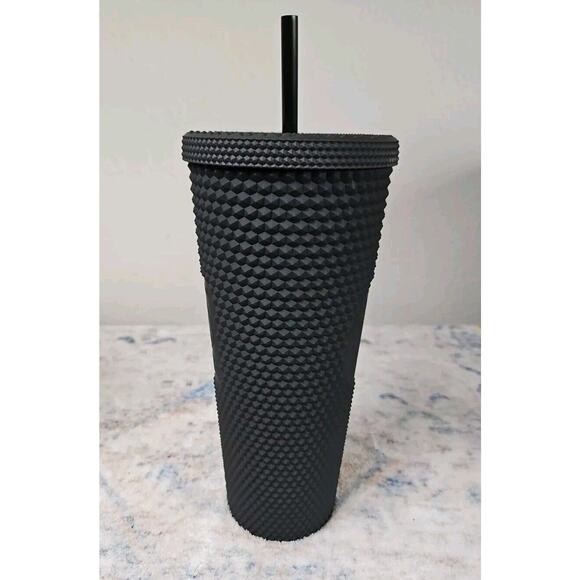 Disney Starbucks 50th Anniversary Black Geometric Studded Coffee Drink Tumbler - Picture 6 of 9